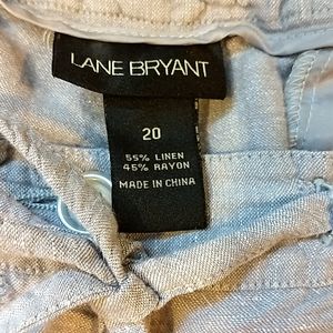 Lane Bryant linen crop pants